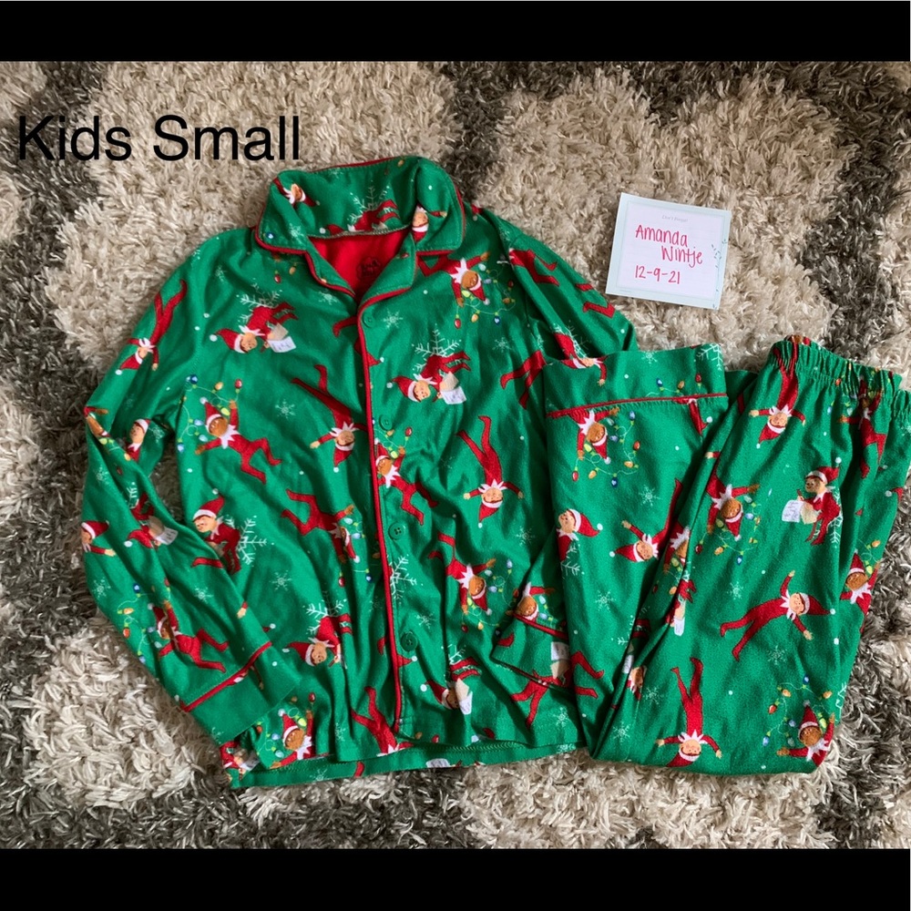 Elf on the Shelf Holiday Pjs - Kids Small